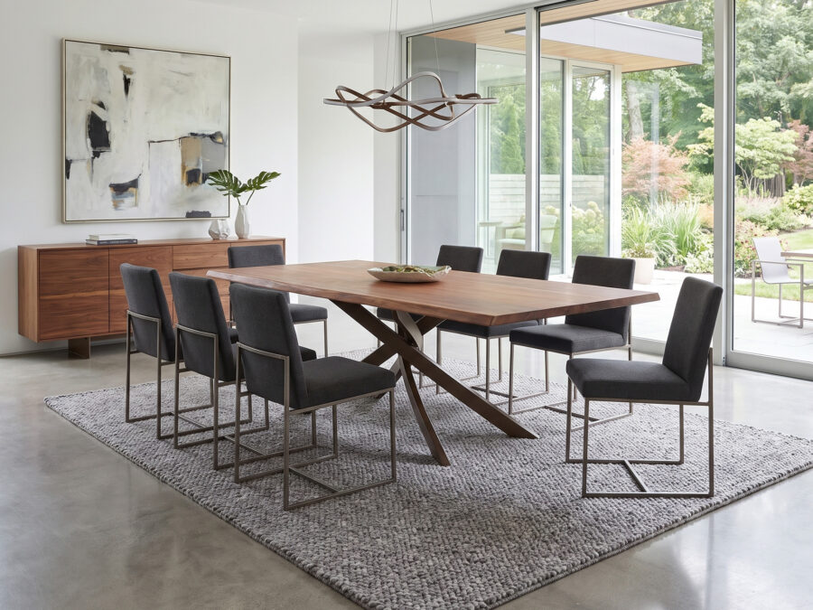 Bontempi Casa Artistico Dining Table Walnut with Sand