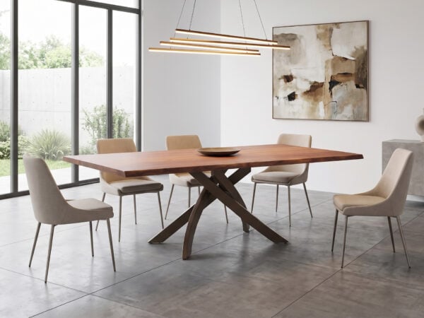 Bontempi Casa Artistico Dining Table Walnut with Sand