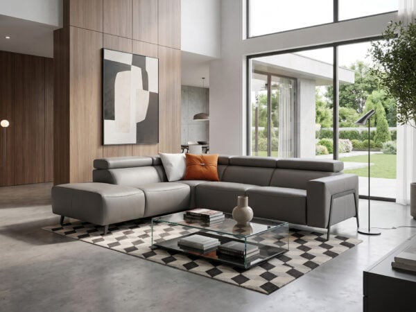 Estro Milano Claire Power Sectional Coffee