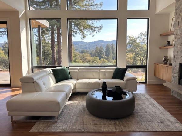 Estro Milano Arizona Power Sectional White Leather