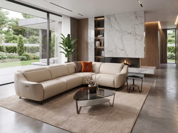Estro Milano Dream 5pc Power Sectional