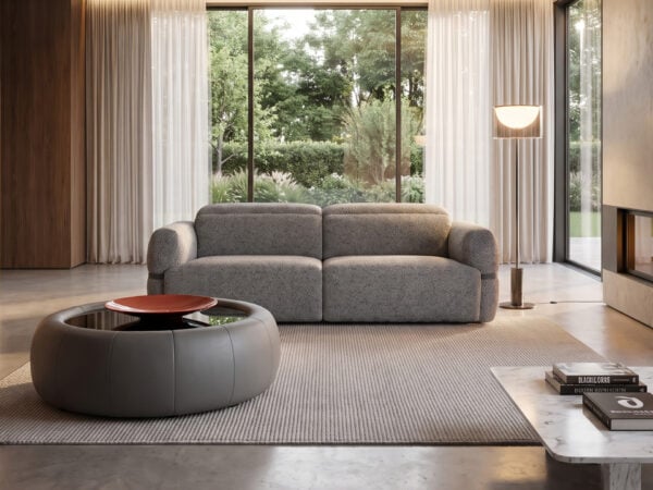 Estro Milano Round Power Loveseat