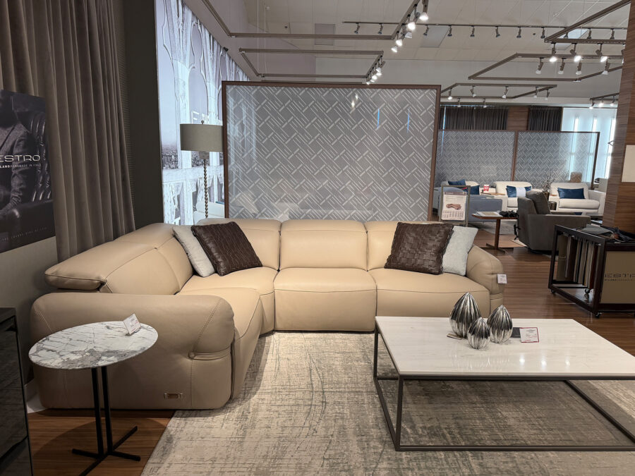 Estro Milano - Round 4pc Sectional Sand