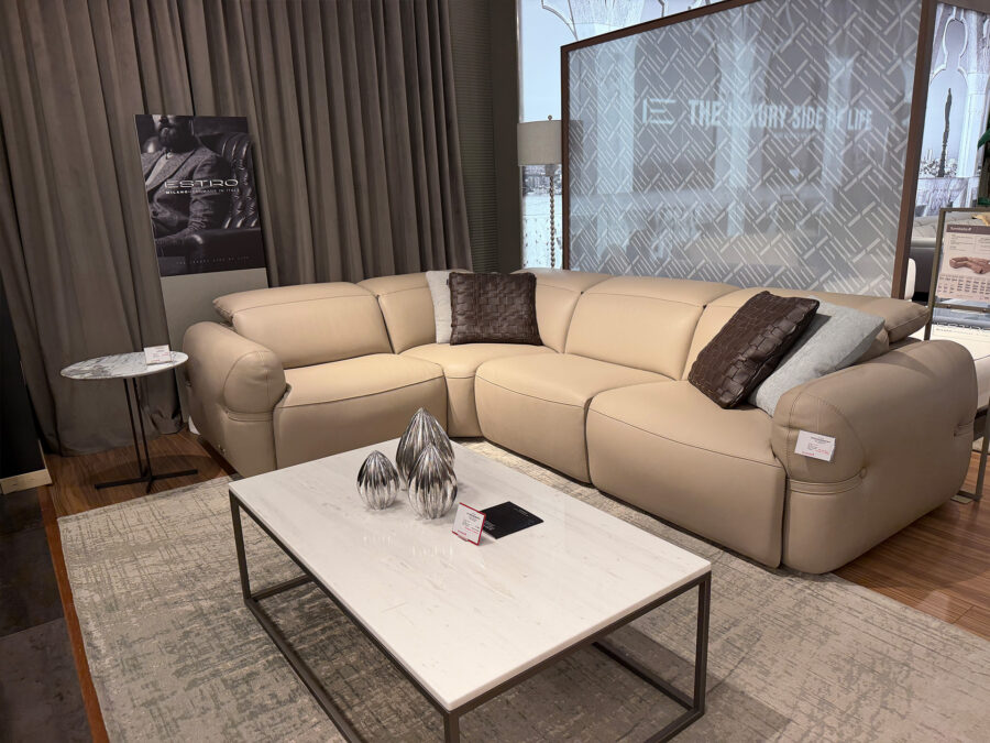 Estro Milano - Round 4pc Sectional Sand