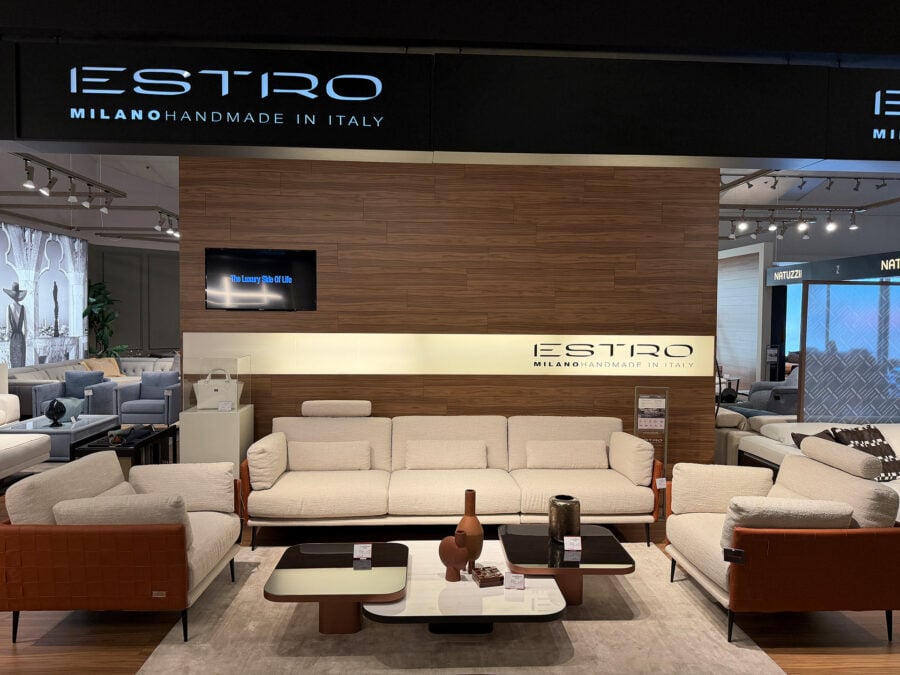 Estro Milano Loren Sofa with Headrests