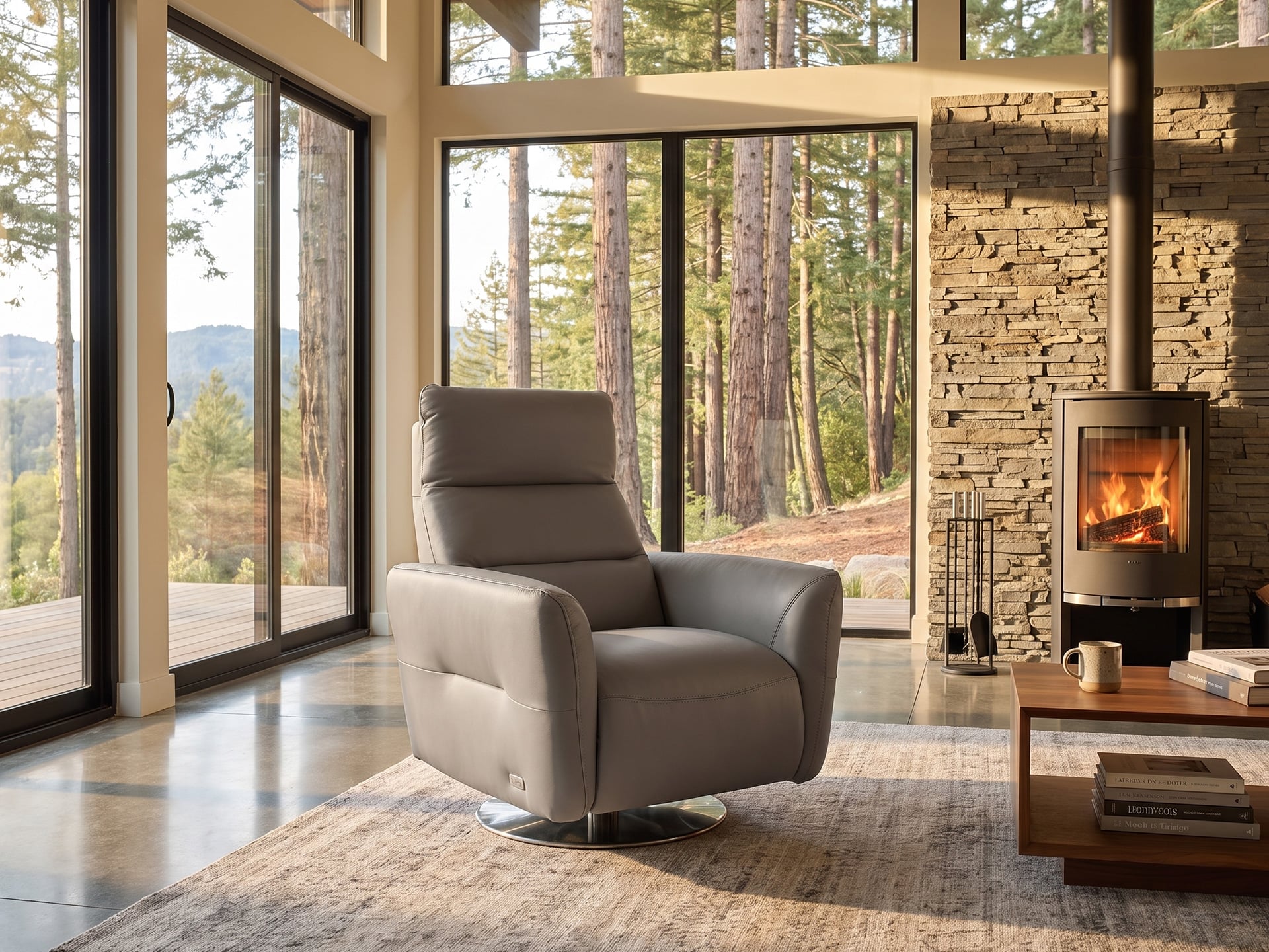 Estro Milano Norma Power Recliner Cloud Leather