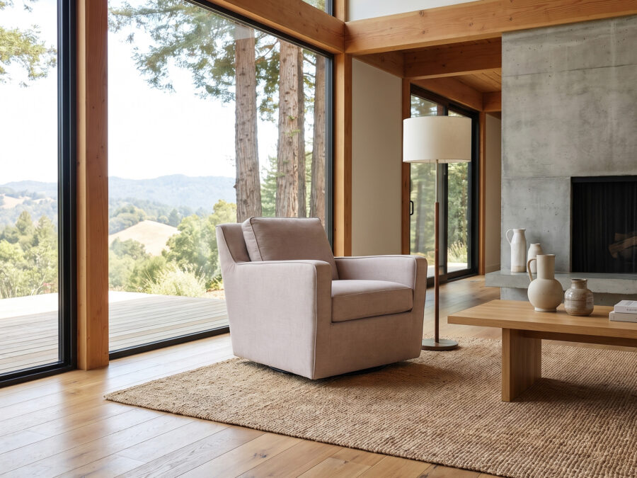 Natuzzi Editions Inside C245 Swivel Chair Armchair