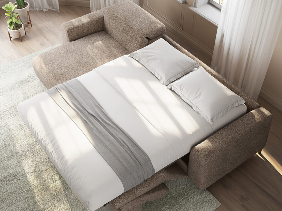 Natuzzi Editions Capri C325 Storage Sleeper Sofa Sofabed
