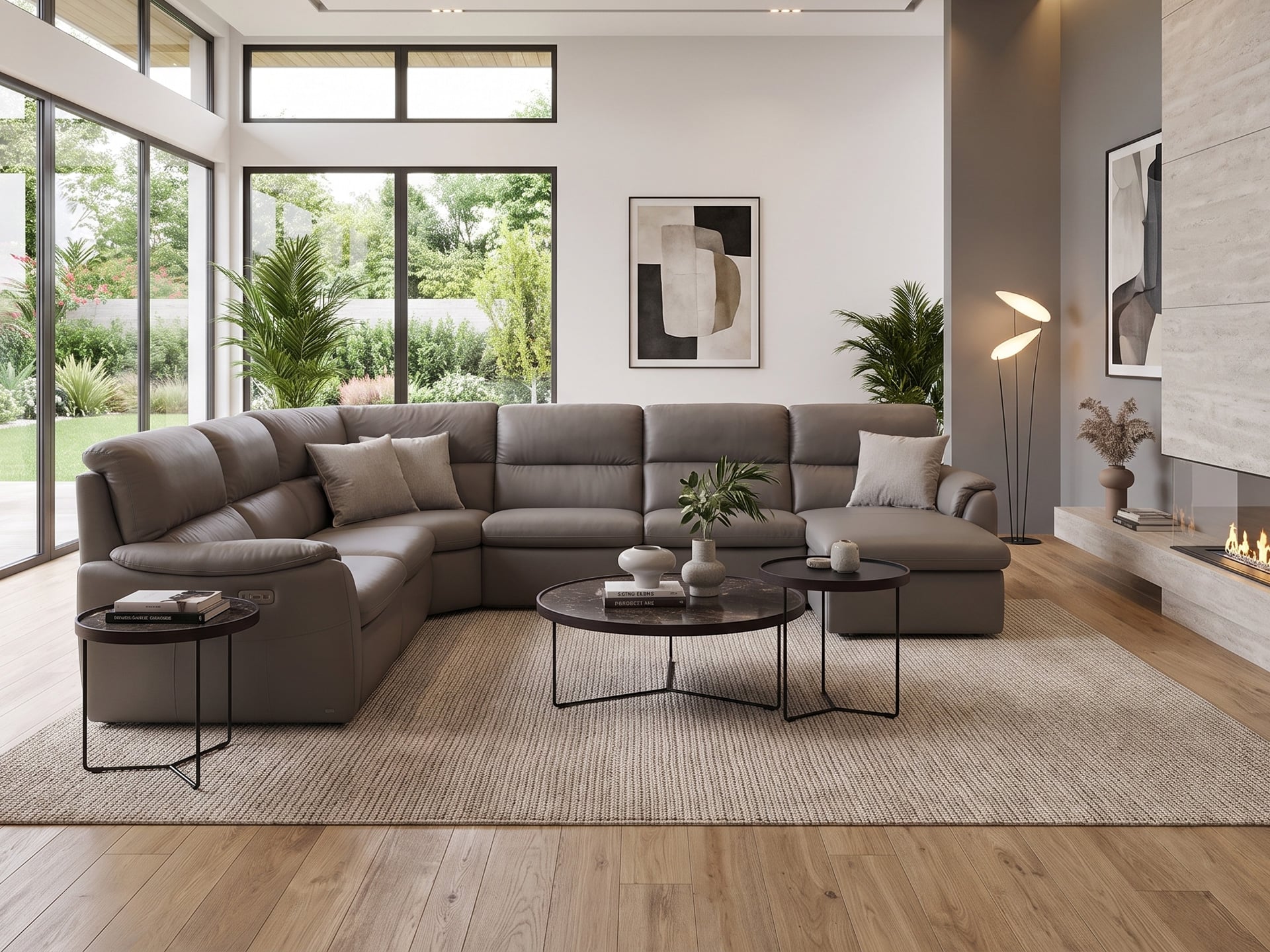 Natuzzi Editions Memphis C286 Power Sectional