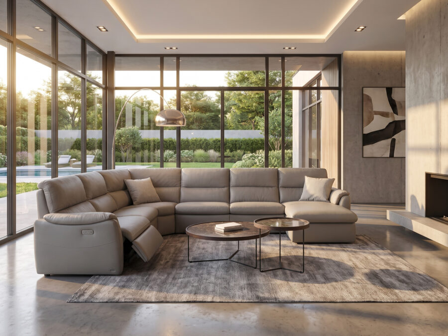 Natuzzi Editions Memphis C286 Power Sectional