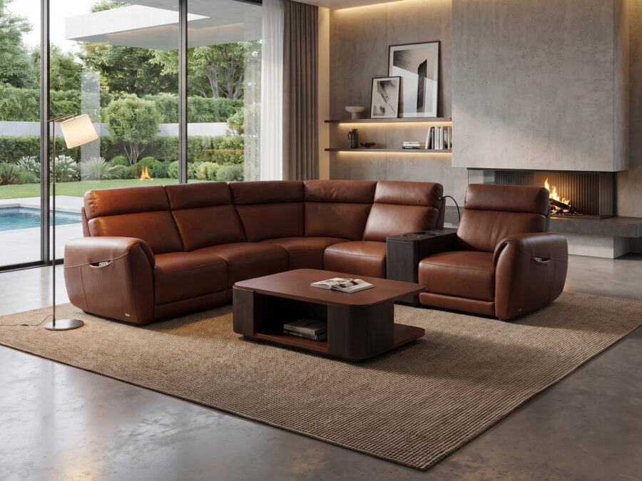 Natuzzi Editions Nuvia C328 Power Sectional