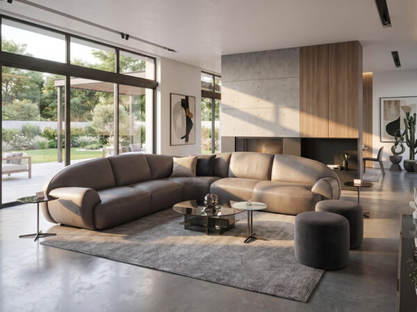 Natuzzi Italia Memoria Leather Sectional