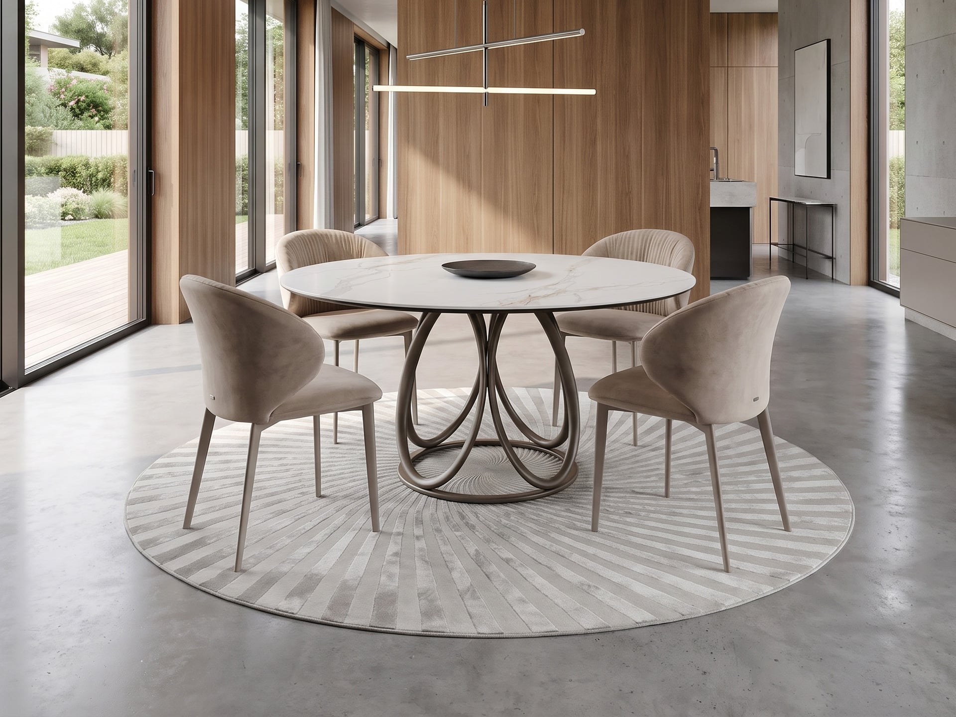 Bontempi Louis Round Dining Table
