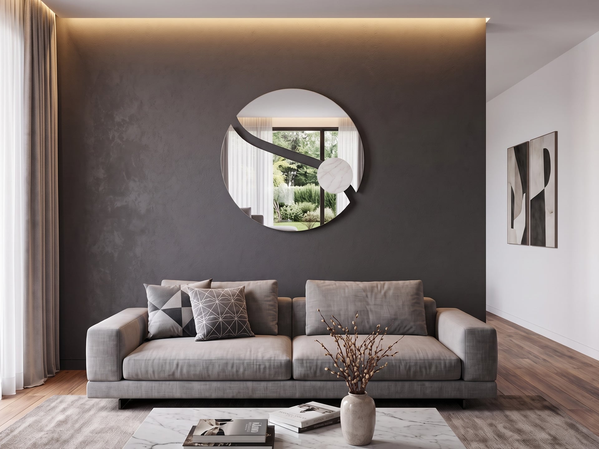 Bontempi Luxor Round Mirror