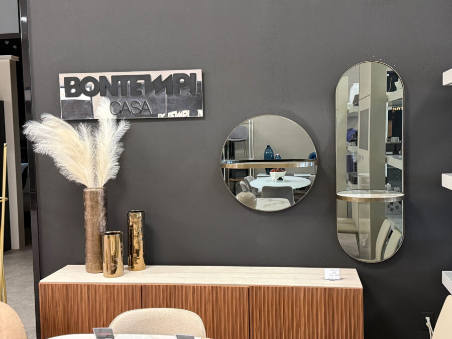 Bontempi Pill Oval Mirror with shelf