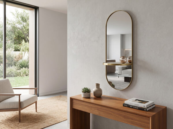 Bontempi Pill Oval Mirror with shelf