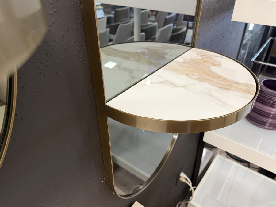 Bontempi Pill Oval Mirror with shelf
