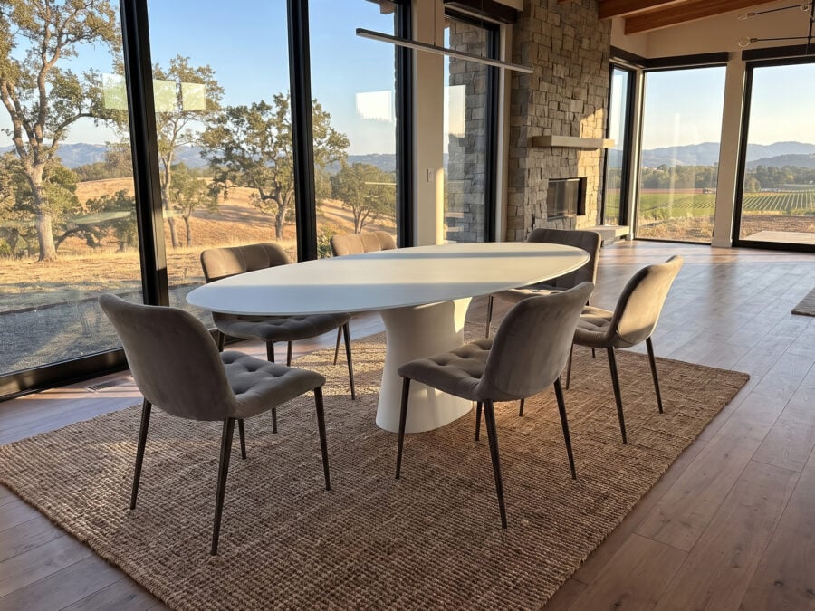 Bontempi Podium Oval Dining Table