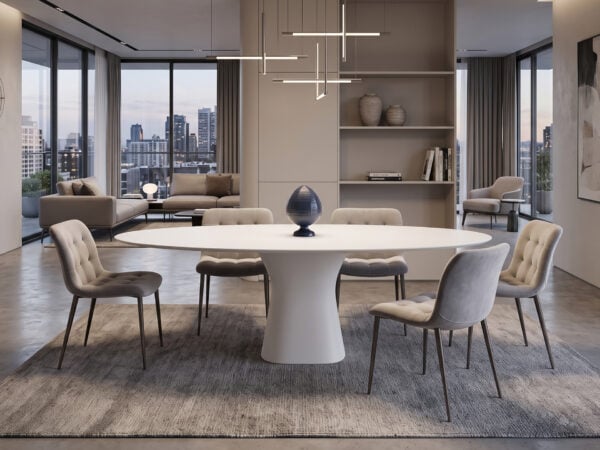 Bontempi Podium Oval Dining Table