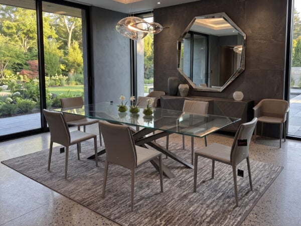 Cattelan Italia Lancer Glass Dining Table