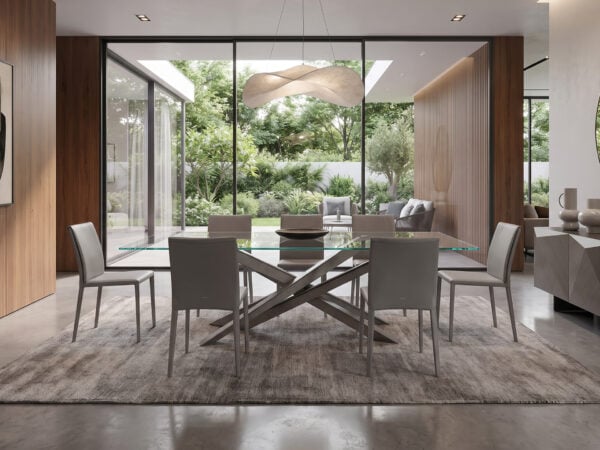 Cattelan Italia Lancer Glass Dining Table