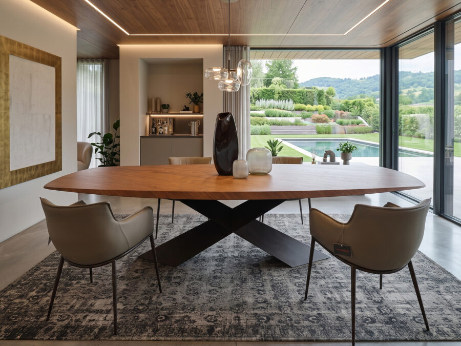 Cattelan Italia Tyron Wood Dining Table