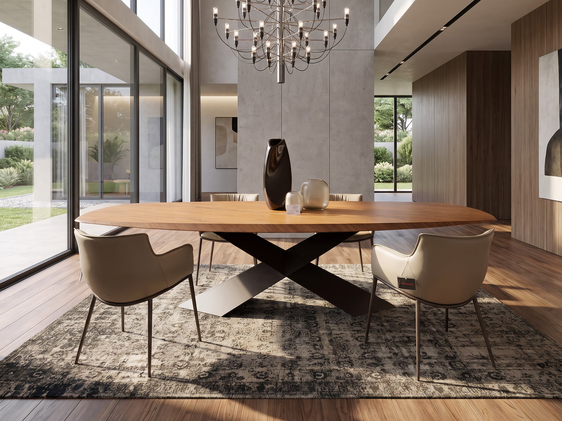 Cattelan Italia Tyron Wood Dining Table