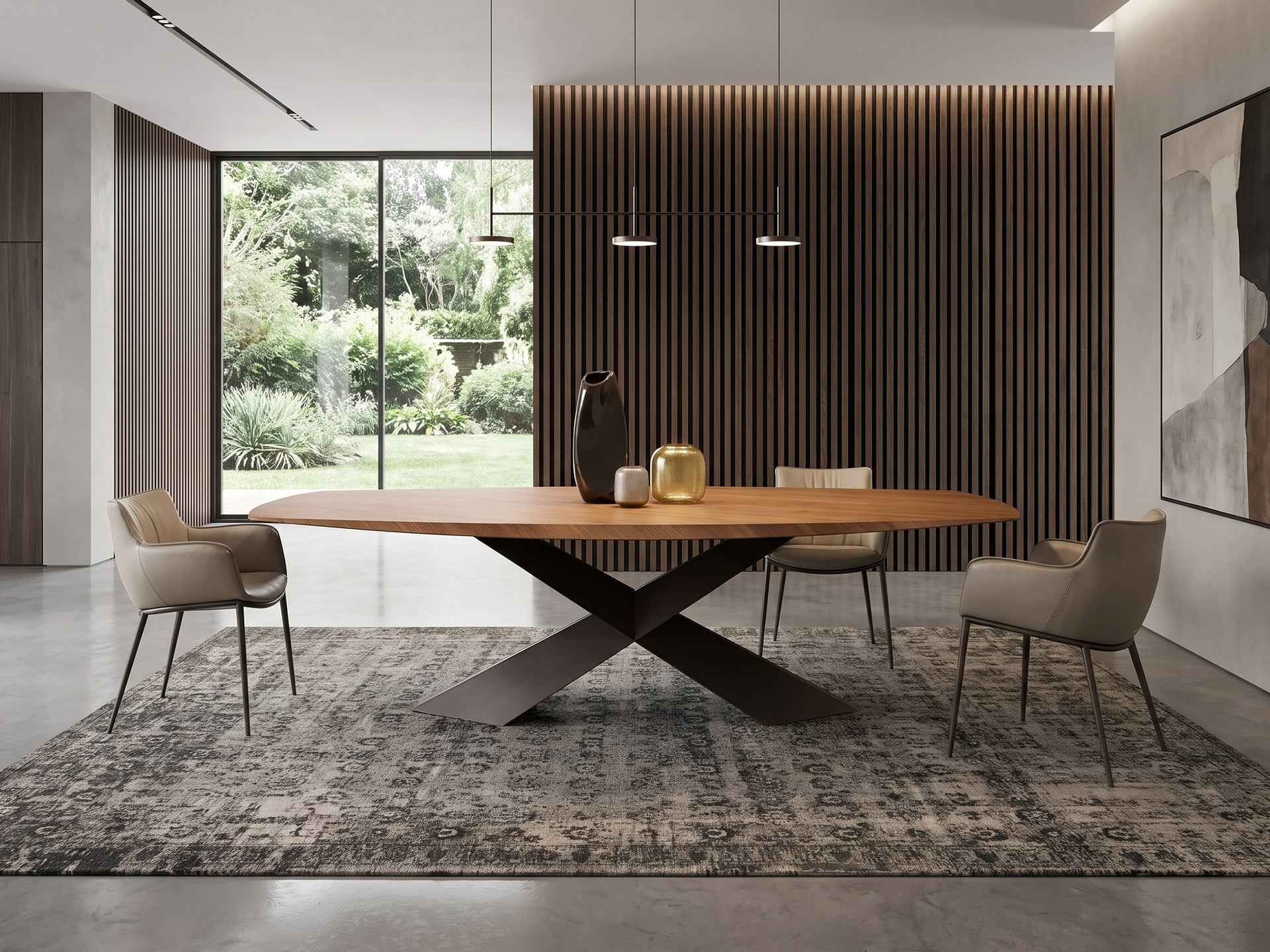 Cattelan Italia Tyron Wood Dining Table