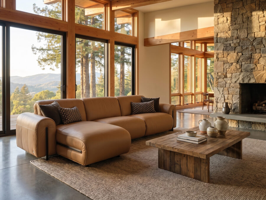 Natuzzi Italia Colle Sofa with Chaise