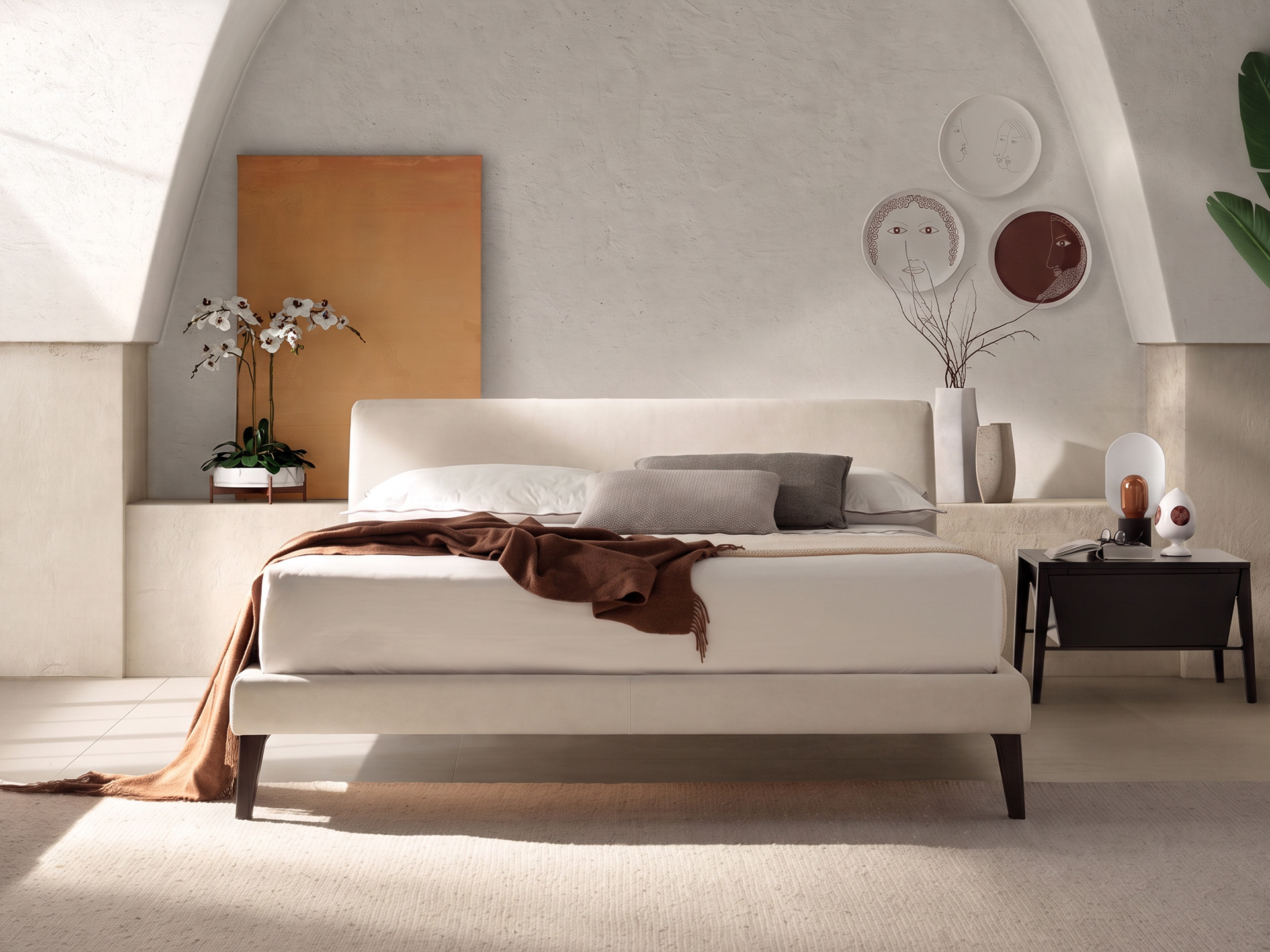 Natuzzi Italia Diamante King Bed