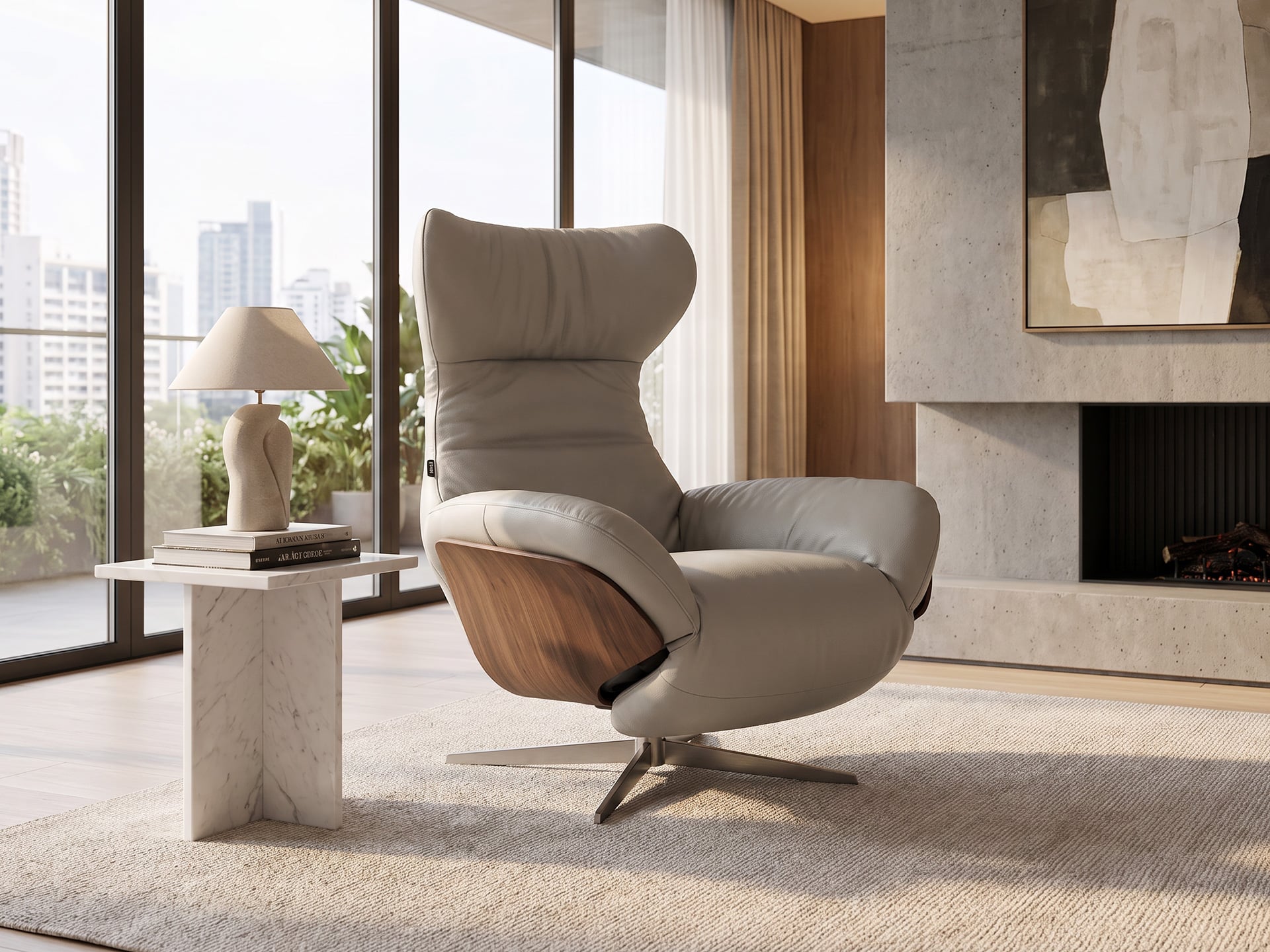 Natuzzi Italia Ilia Power Recliner