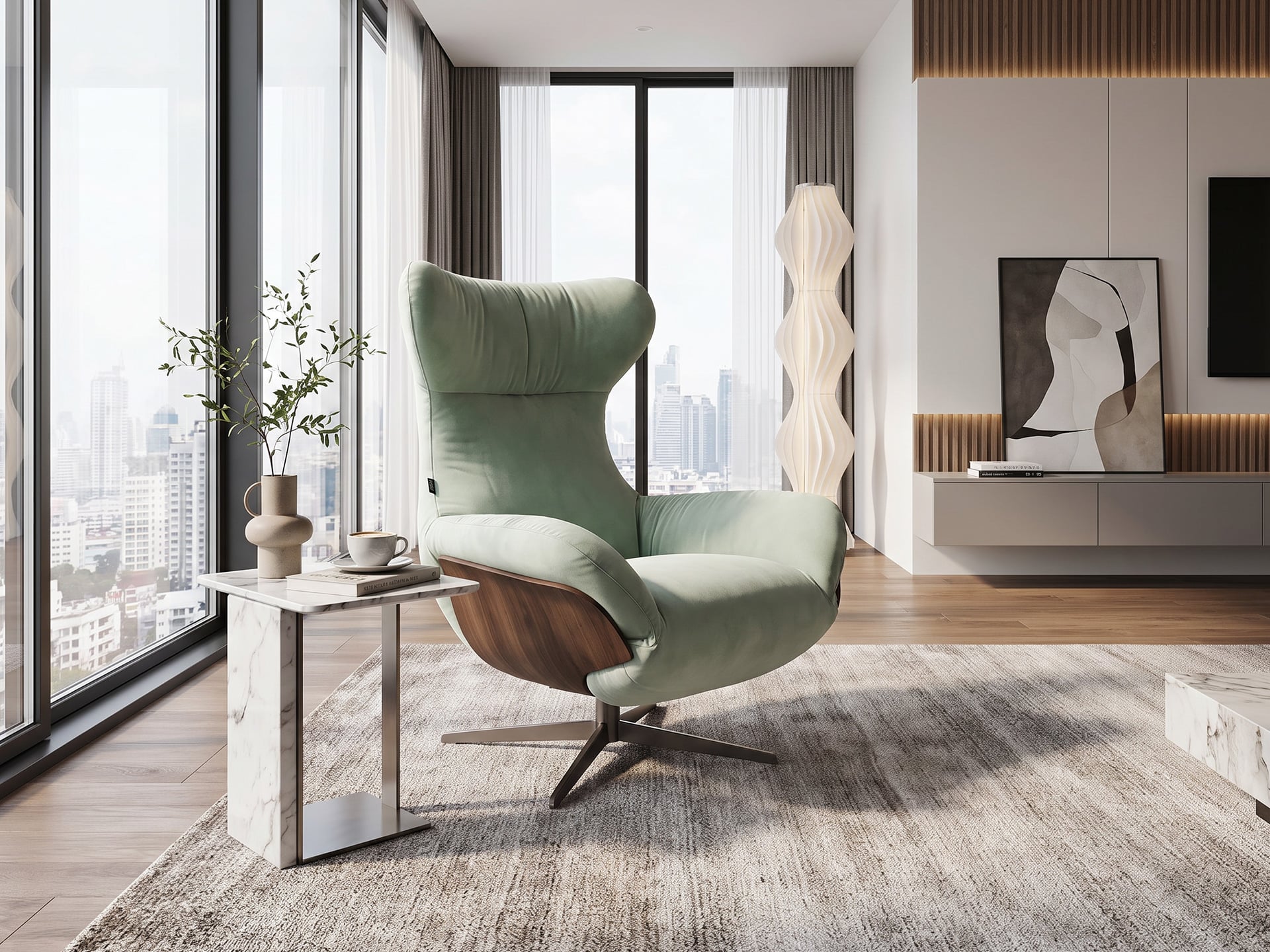 Natuzzi Italia Ilia Power Recliner