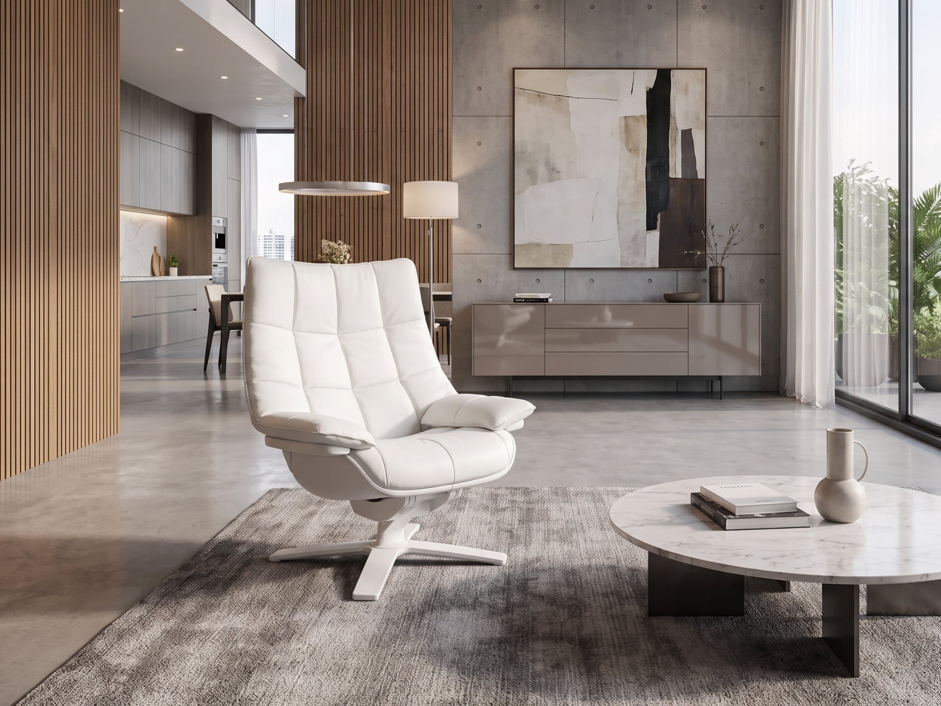 Natuzzi Italia Re-vive Quilted Recliner