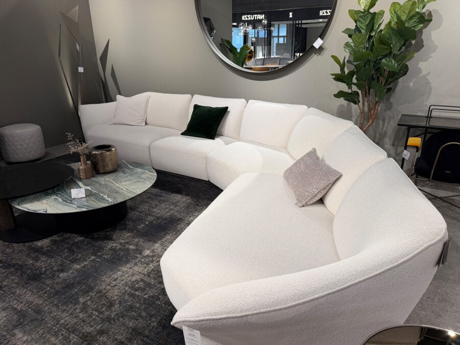 Natuzzi Italia Timeless Sectional White