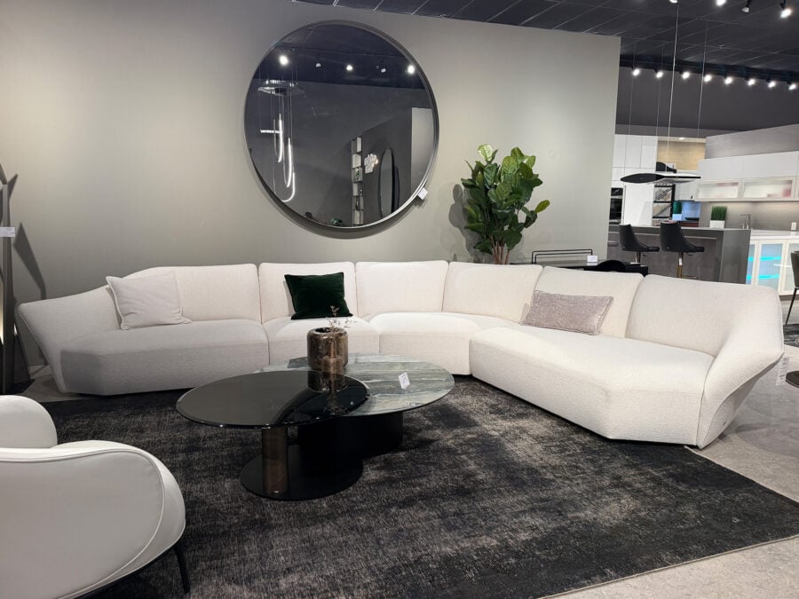 Natuzzi Italia Timeless Sectional White