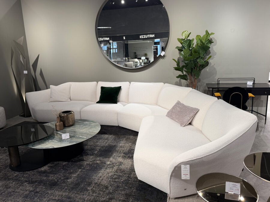 Natuzzi Italia Timeless Sectional White