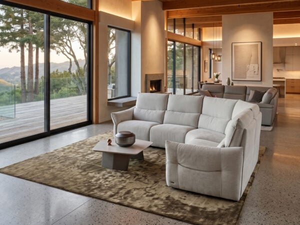 Natuzzi Italia Wellbe Power Sectional Beige