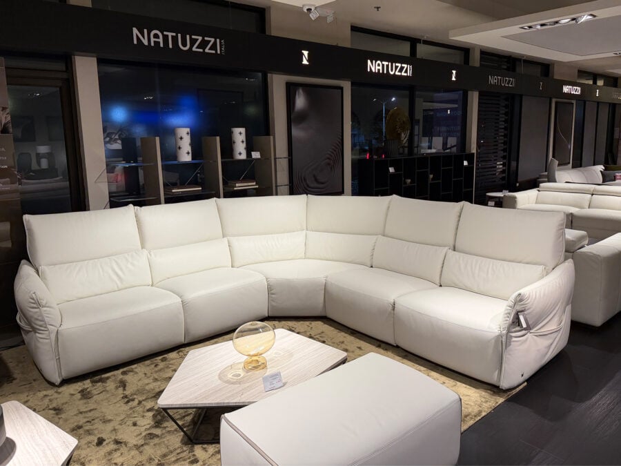 Natuzzi Italia Wellbe Power Sectional Bianco